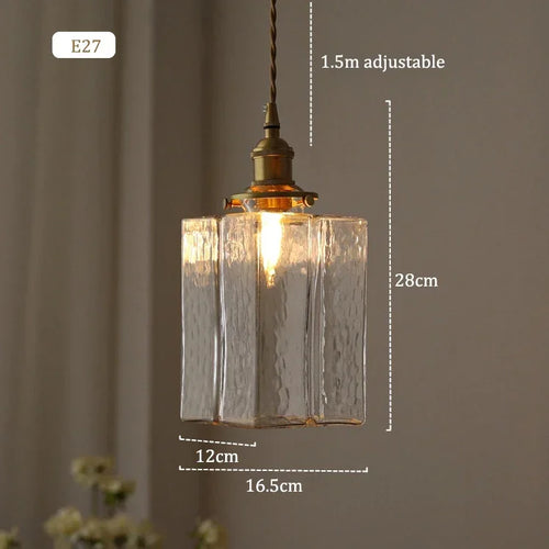 suspension rétro en verre lampe à led créative pour éclairage vintage - vue 11 sur 10