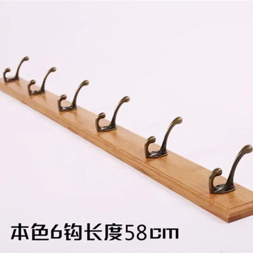 porte-manteau mural en bois pour rangement pratique - vue 11 sur 23