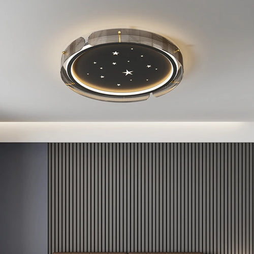 plafonnier led minimaliste avec ciel étoilé et design haut de gamme - vue 5 sur 7