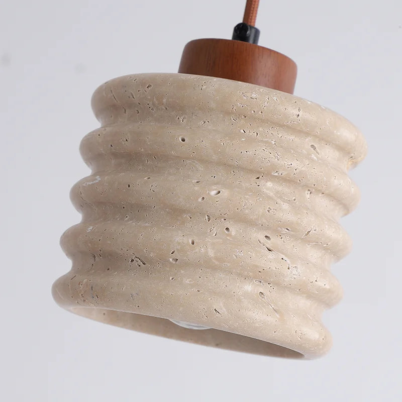 Suspension LED en pierre naturelle rétro - vue 6 sur 6