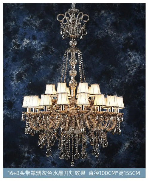 lustre en cristal pour éclairage moderne et élégant - vue 15 sur 15