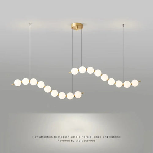 French Luxury Copper Pendant Lamps for Bedroom Living Room Kitchen Table Lighting Acrylic Round Bubble Ceiling Hanging Light - vue 2 sur 16