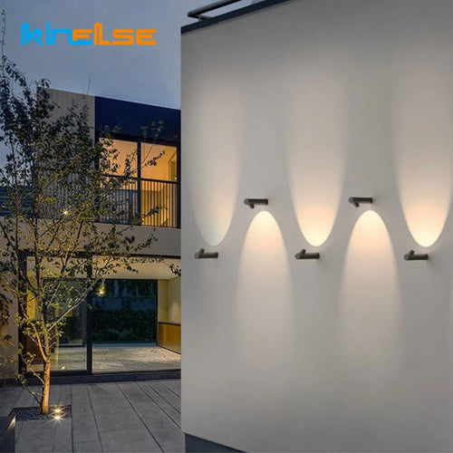 applique murale led extérieure moderne pour jardin et escalier - vue 2 sur 11