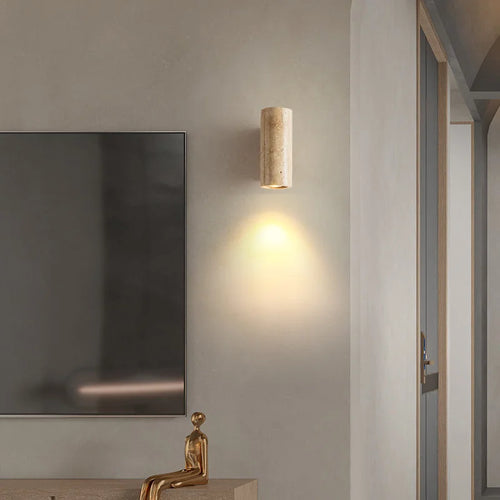 applique murale led en pierre naturelle décoration nordique - vue 3 sur 8
