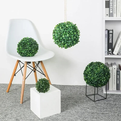 boule décorative en buis artificiel pour jardin mariage et balcon - vue 7 sur 7