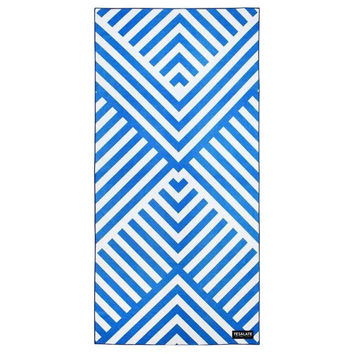 Serviette de plage sechage rapide sans sable raye