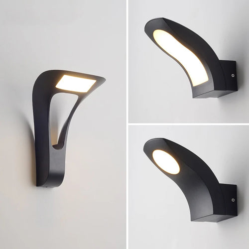10W LED Wall Light IP65 Outdoor Waterproof Garden Wall Lamp Indoor Corridor Bedroom Living Room Decoration Lighting Aluminum - vue 3 sur 9