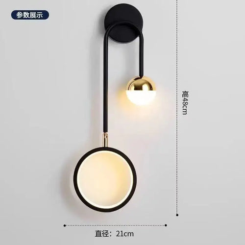 applique murale spot led en métal pour intérieur décoratif - vue 10 sur 13