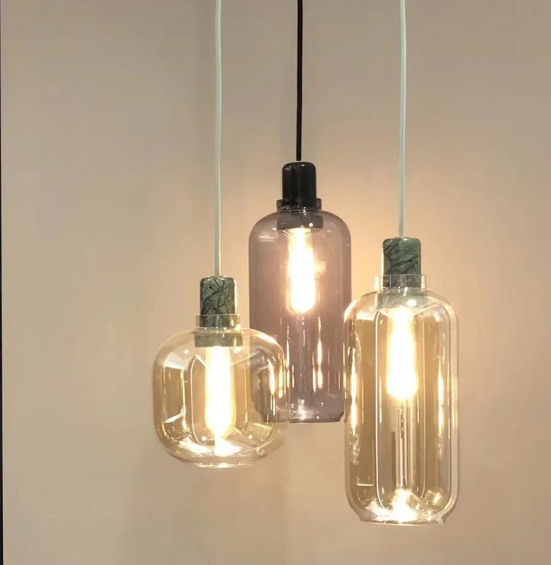 lustre en verre danois créatif rétro pour une ambiance nordique - vue 2 sur 5