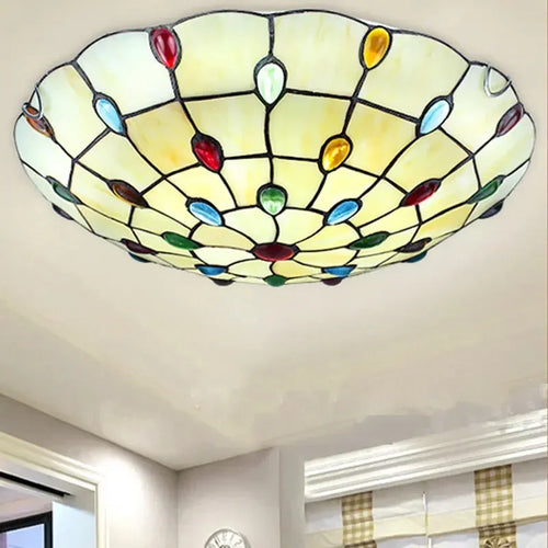 plafonnier tiffany nordique style bohème pour décoration intérieure - vue 4 sur 9