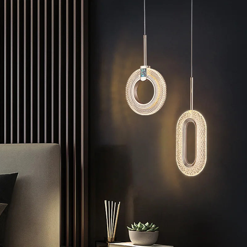 suspension à led moderne pour éclairage intérieur décoratif - vue 4 sur 8