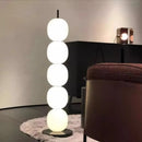 Mainkai lampadaire Nordic Gourde String Lampadaire pour Salon Chambre Étude Abat-Jour en Verre Blanc Lampadaire Design