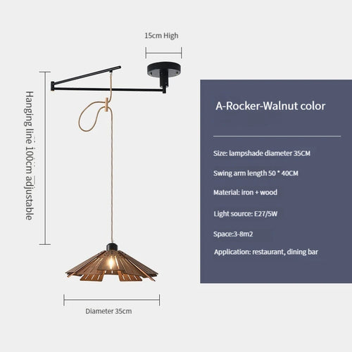 plafonnier en bois rétractable pour décoration intérieure lumineuse - vue 19 sur 18