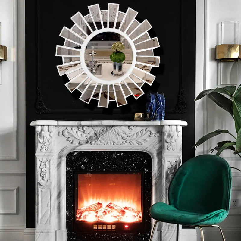 miroir décoratif rond pour restaurant et salle de bain - vue 3 sur 8