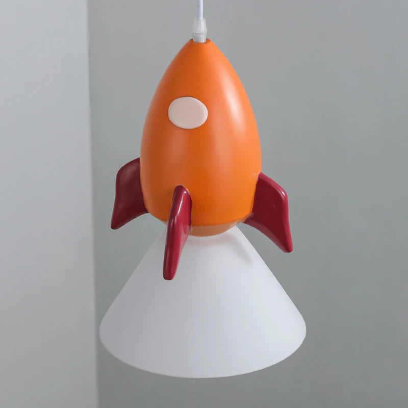 lustre mignon fusée pour éclairage chambre d'enfants décoratif - vue 6 sur 7
