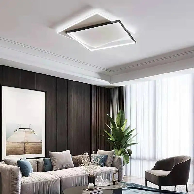 plafonnier led moderne simple décoration domestique nordique - vue 3 sur 9