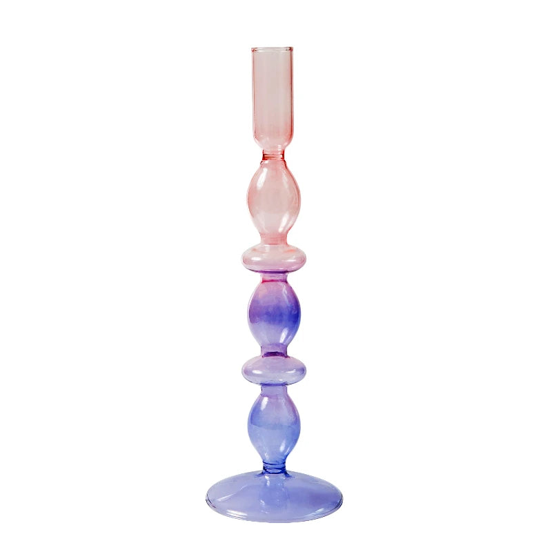 bougeoir en verre pour décorations de fête et mariage - vue 13 sur 16