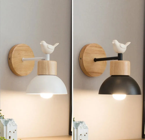 applique murale moderne en bois et fer pour intérieur - vue 3 sur 14