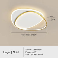 lustre led moderne simple décoration maison tondi