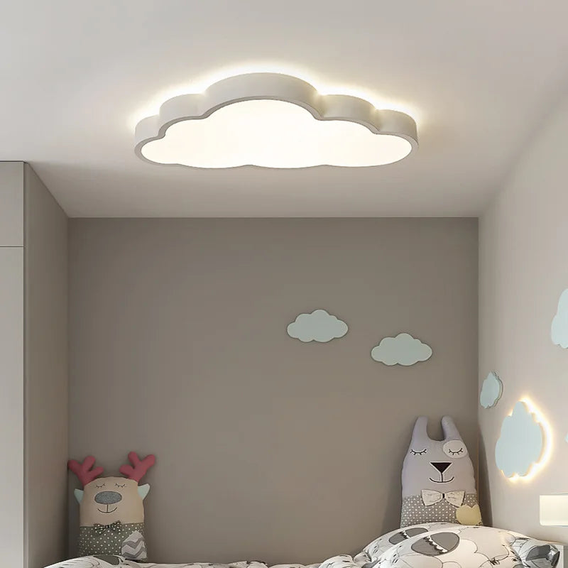 plafonnier led design moderne en forme de nuage pour enfants - vue 5 sur 9