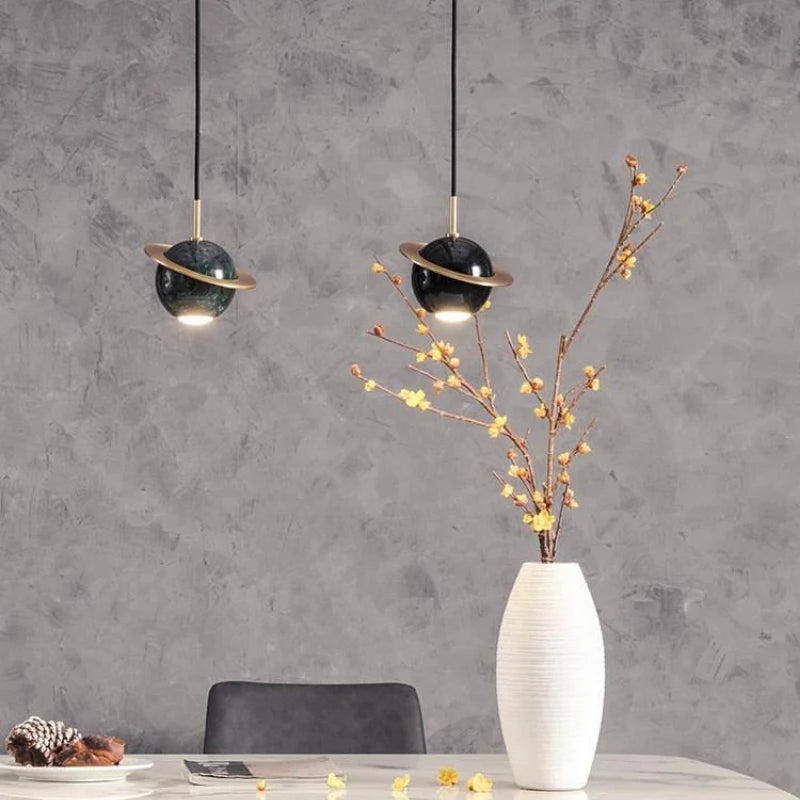 lustre danois créatif en marbre personnalisé pour décoration intérieure - vue 4 sur 9