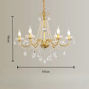 lustre en cristal luxe avec simulation de bougie led