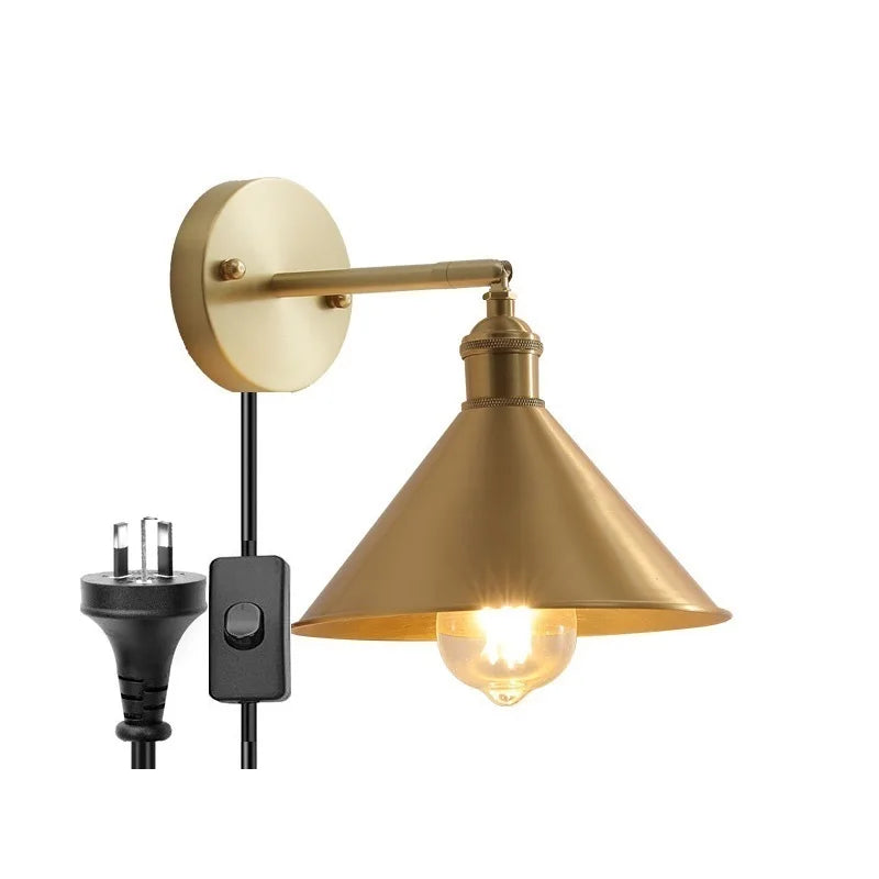 IWHD nordique moderne cuivre applique murale LED lampes applique décor à la maison éclairage intérieur chambre salle de bains salon escalier lumière Luminaria - vue 12 sur 32