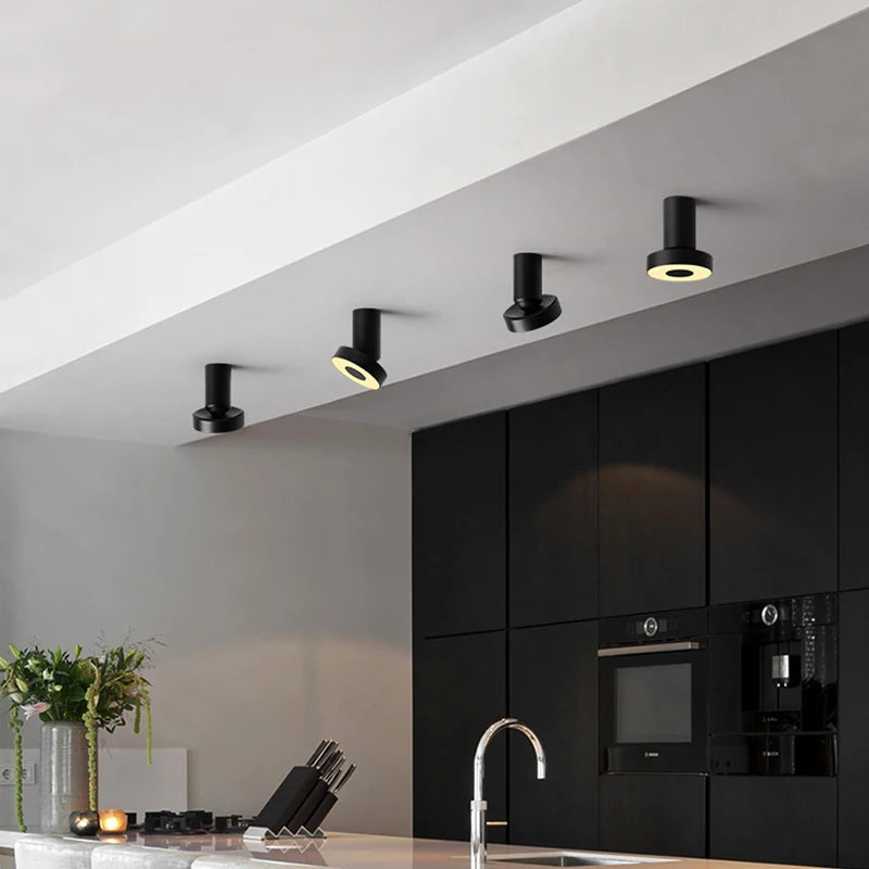 plafonnier moderne à leds pour diverses pièces projecteurs lumineux - vue 3 sur 8