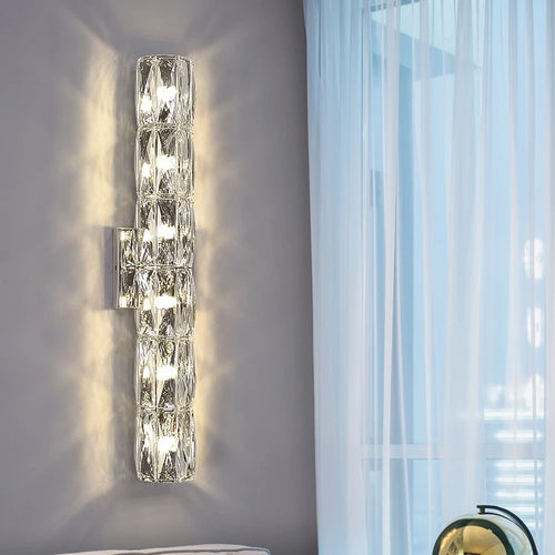 applique murale led en cristal k9 éclairage de luxe moderne - vue 3 sur 21