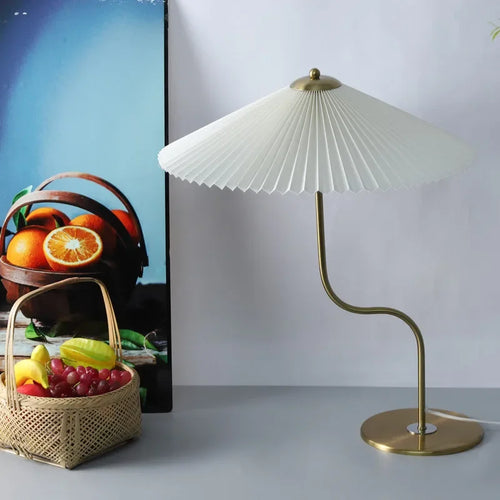 lampe à poser rétro en forme de parapluie décoratif pivotant - vue 11 sur 12