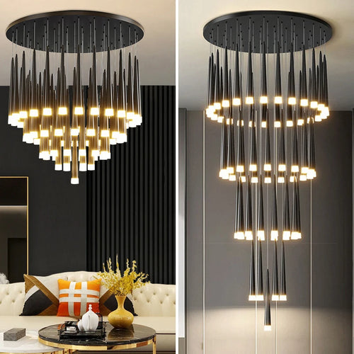 lustre suspendu moderne à LED pour intérieur contemporain - vue 2 sur 14