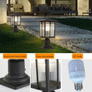 lampes d'extérieur en aluminium pour jardin et allée