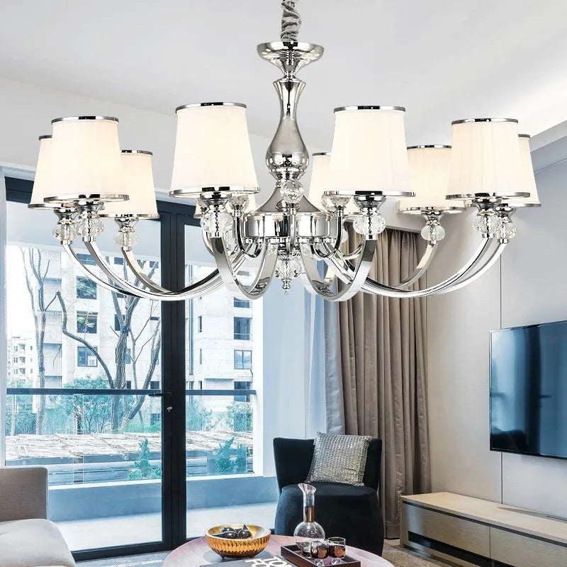 lustre en cristal de luxe pour décoration élégante - vue 3 sur 14