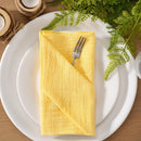 Serviette de table gaze de coton artisanal lot