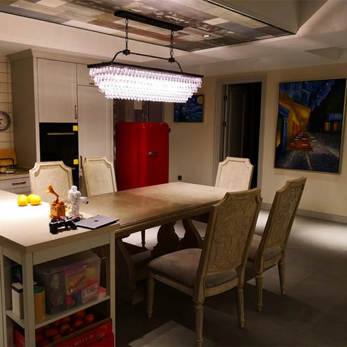 suspension larme en cristal rétro à LED pour décoration intérieure - vue 4 sur 5