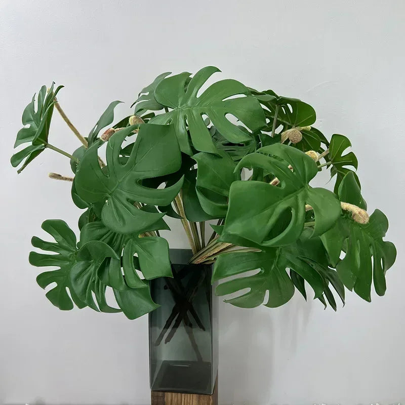 feuilles de tortue artificielles pour décoration intérieure plantes vertes - vue 6 sur 8