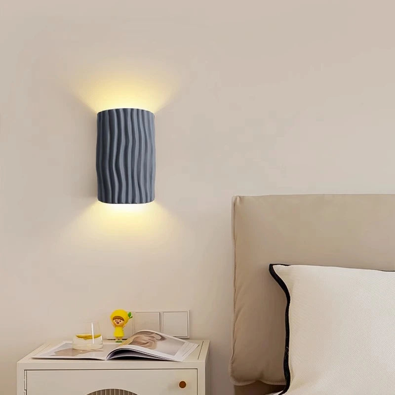 Bedroom bedside wall light, cream style living room background wall decoration light, corridor corridor atmosphere LED light - vue 5 sur 10