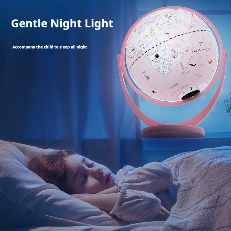globe terrestre intelligent rotatif avec carte géographique décoratif éducatif - vue 3 sur 18