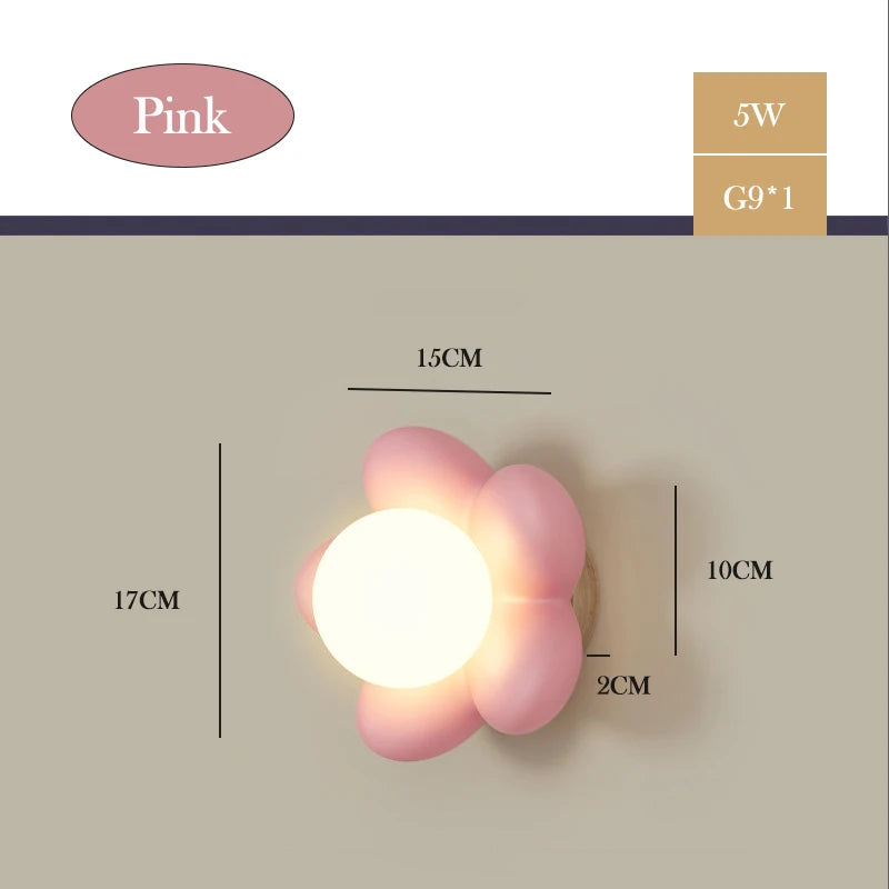 suspension moderne en forme de fleur pour chambre enfant - vue 9 sur 10