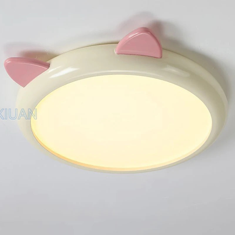 plafonnier mignon pour chambre d'enfant avec chat animal - vue 5 sur 8