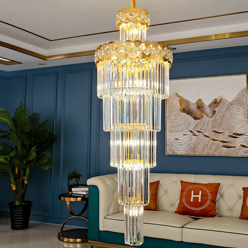 lustre design en cristal pour intérieur moderne et élégant - vue 3 sur 12