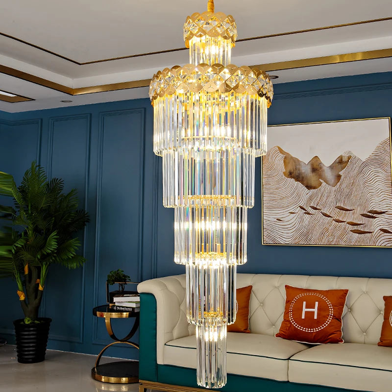 lustre design en cristal pour intérieur moderne et élégant - vue 2 sur 12
