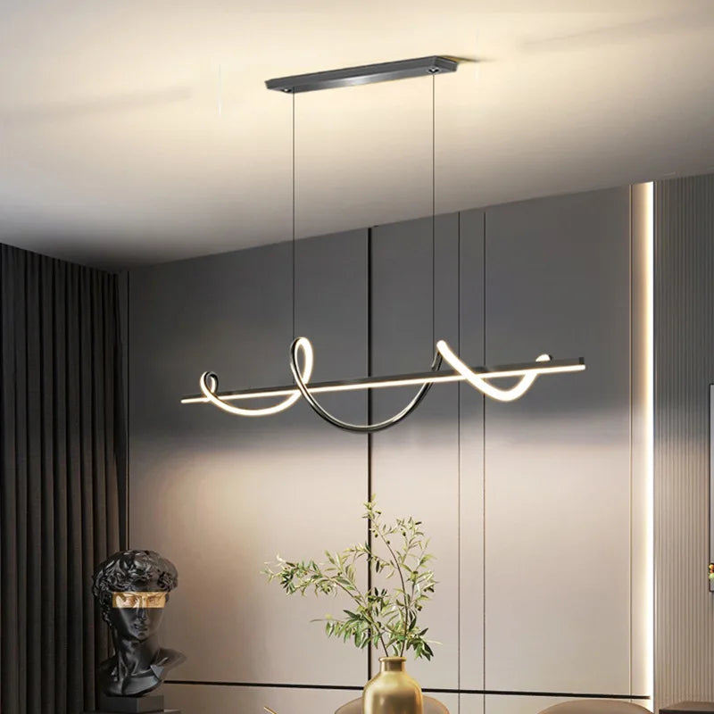suspension LED rotative avec télécommande pour décoration intérieure - vue 3 sur 12