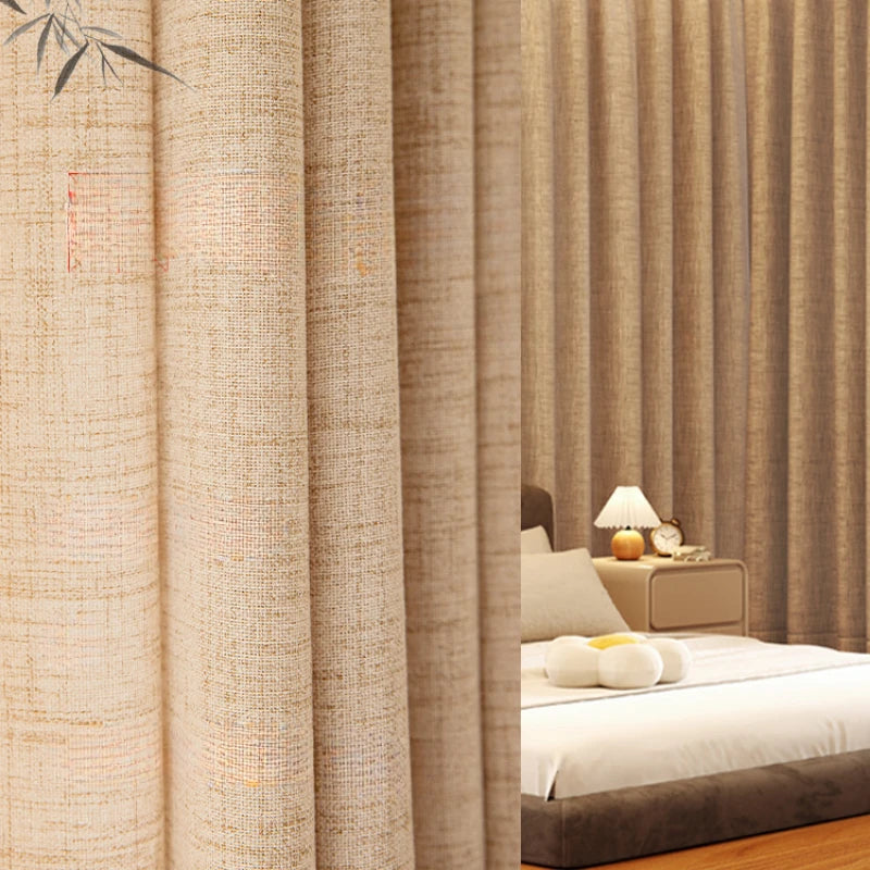 Rideau plissé style pastoral pour salon chambre baie - vue 4 sur 11