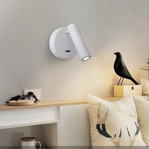Applique murale led moderne réglable rotative pour lecture - vue 7 sur 12