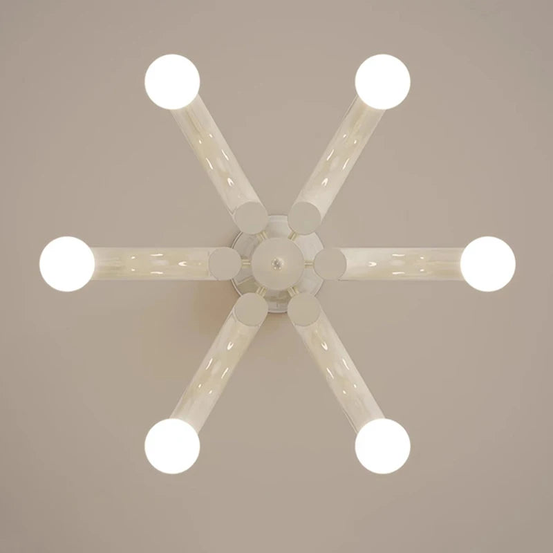 lustre romantique en métal avec conduite d'eau led pour intérieur - vue 5 sur 8