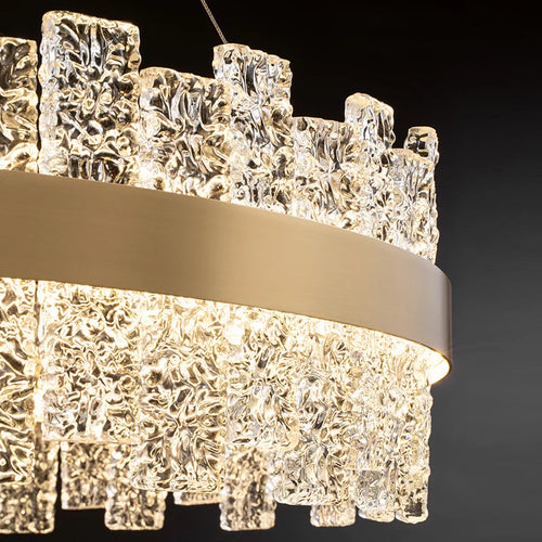 suspension moderne nordique en verre cristal design élégant - vue 6 sur 14