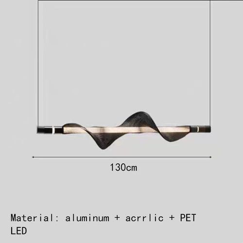 lustre led art déco avec cordon réglable luminaires suspendus - vue 19 sur 22