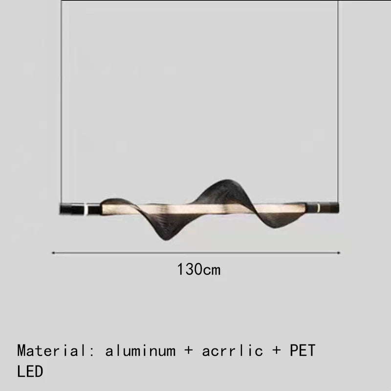 lustre led art déco avec cordon réglable luminaires suspendus - vue 18 sur 22