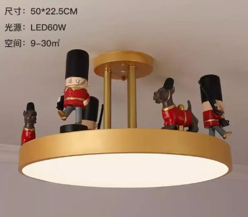 plafonnier led créatif pour enfant design nordique protecteur des yeux - vue 7 sur 7